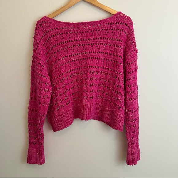 The Palmer Open Stitch Sweater By Pilcro, Small Anthropologie - Picture 6 of 8